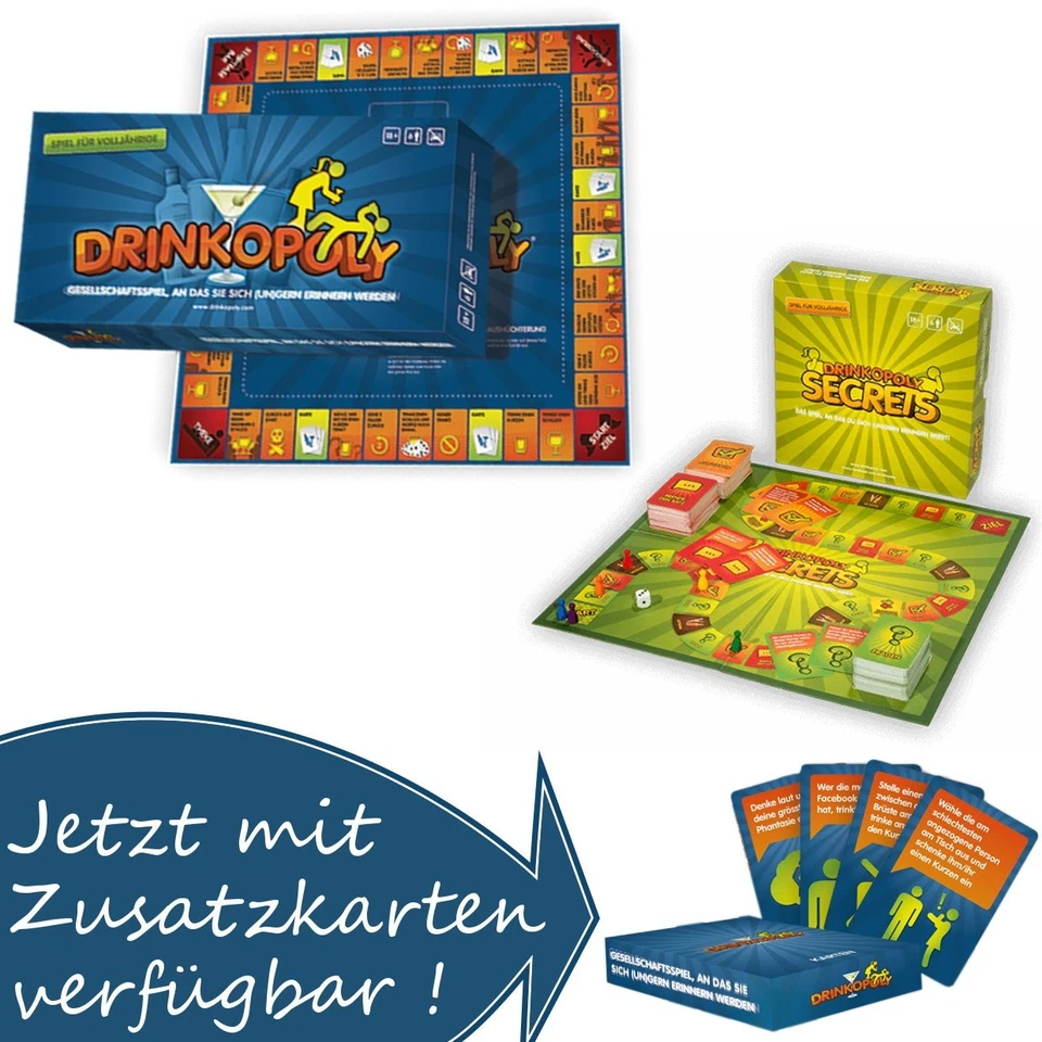 Drinkopoly Trinkspiel Saufspiel Partyspiel Party Spiel Gesellschaftsspiel - Bild 1 von 1