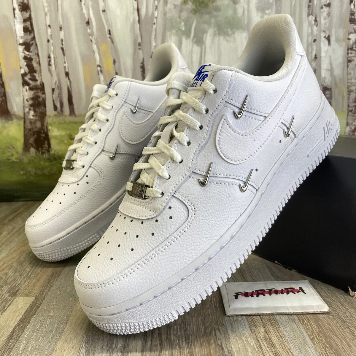 Louis Vuitton x Nike Air Force 1 Chrome Toe | Size 8.5, Sneaker