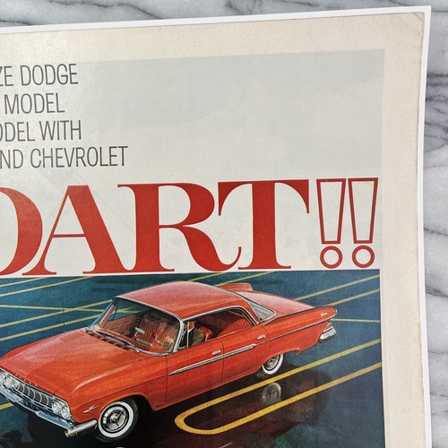 Dodge Dart 1961 Vintage Color LIFE Print Ad Upsets The Apple Cart Automobile - Picture 3 of 9