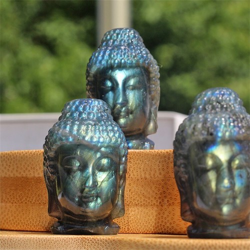 25Kinds Natural Labradorite Quartz Crystal Carved Skull Reiki Healing Decor - Picture 106 of 135
