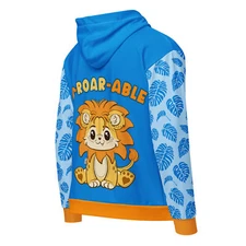 Zahir Lion - Blue Unisex Hoodie Jaket - Furry Babyfur ABDL