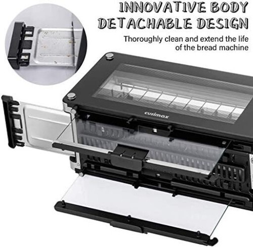 Toaster 2 Slice, Toaster Long Slot with Glass Window Bagel Toasters, Artisan ... - Picture 6 of 8