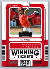 2021 Panini Contenders Winning Tickets #WT-JA Jo Adell Los Angeles Angels