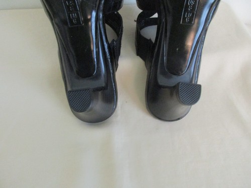 Aerosoles “Carrot Top” Faux Black Patent Leather Slip-On Heeled Mules 8 M PreOwn - Picture 19 of 20