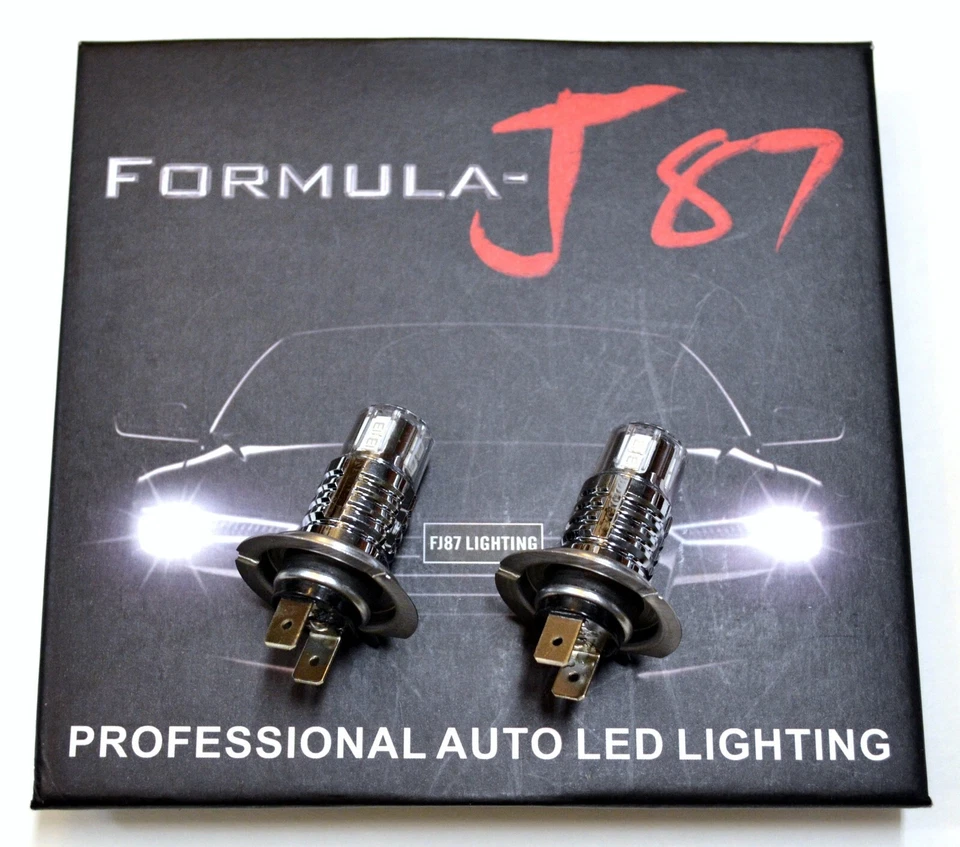 LED 20W H7 Green Two Bulbs Head Light Turn Cornering Lamp Replacement Show Use - Image 2 of 4