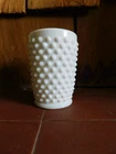 Vintage Fenton White Hobnail Milk Glass Juice Glass, 3.5" Height