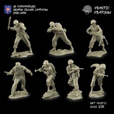 PLASTIC PLATOON American Soldiers 7 figures Scale 1:32