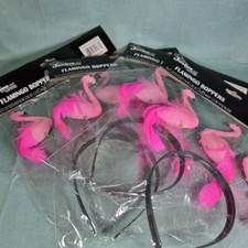 Lot 4pc Jacobson Flamingo Head Boppers, Apparel Accessories Halloween