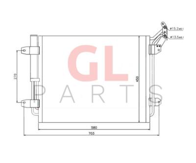 Air Condenser A/C Radiator Air Conditioning For VW Tiguan 2007-2011 5N0820411C