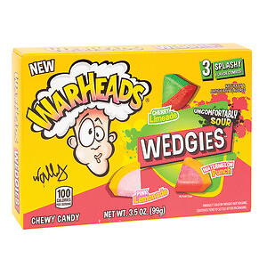 Warheads Wedgies, 3.5 oz Theater Box - Sour Chewy Candy (Single)