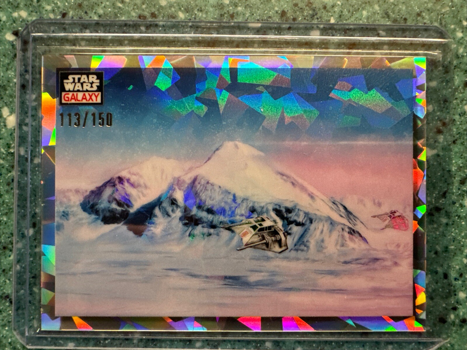 2023 Topps Chrome Star Wars Galaxy #90 Daybreak On Hoth Atomic Refractor /150