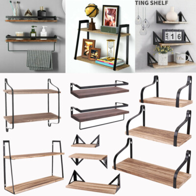 Wandregal Bücherregal Hängend Schwebend Regal Wandboard für Badezimmer Büro Home