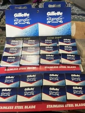 100 Pc GILLETTE WILKINSON SWORD RAZOR BLADES double edge  safety razor blades