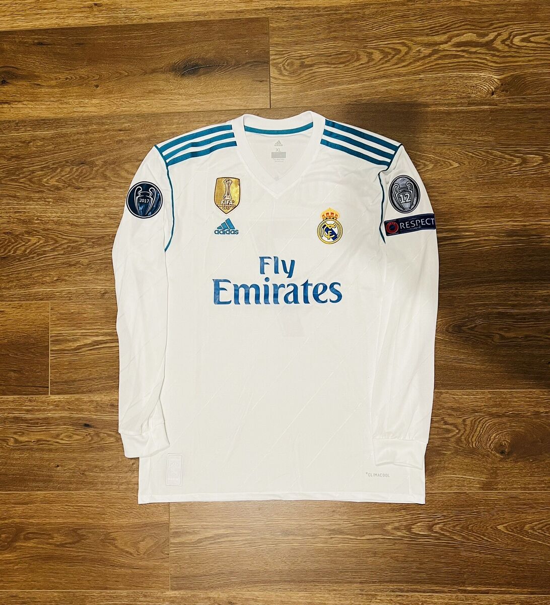2017/18 Real Madrid Home Long Sleeves Shirt Jersey No.7 C 2017/18 Real Madrid Home Long Sleeves Shirt Jersey No.7 C