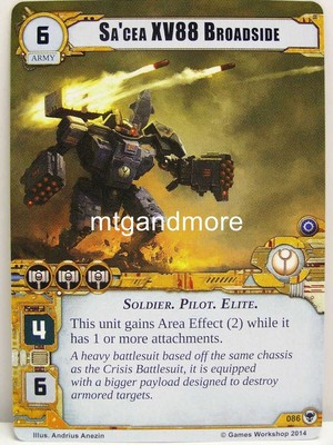 Warhammer 40000 Conquest LCG - Sa'cea XV88 Broadside  #086 - Zogwort's Curse