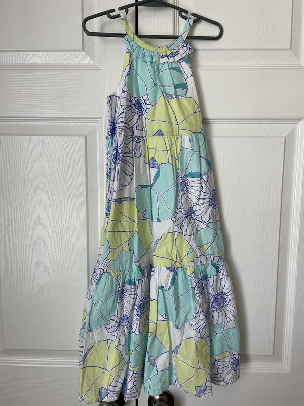 Gymboree Floral Halter Long Dress For Girls- Size 6- EUC Perfect