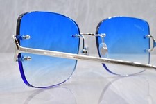 Cartier rimless vintage sunglasses glasses BIG C decor CT0092O Piccadilly blue