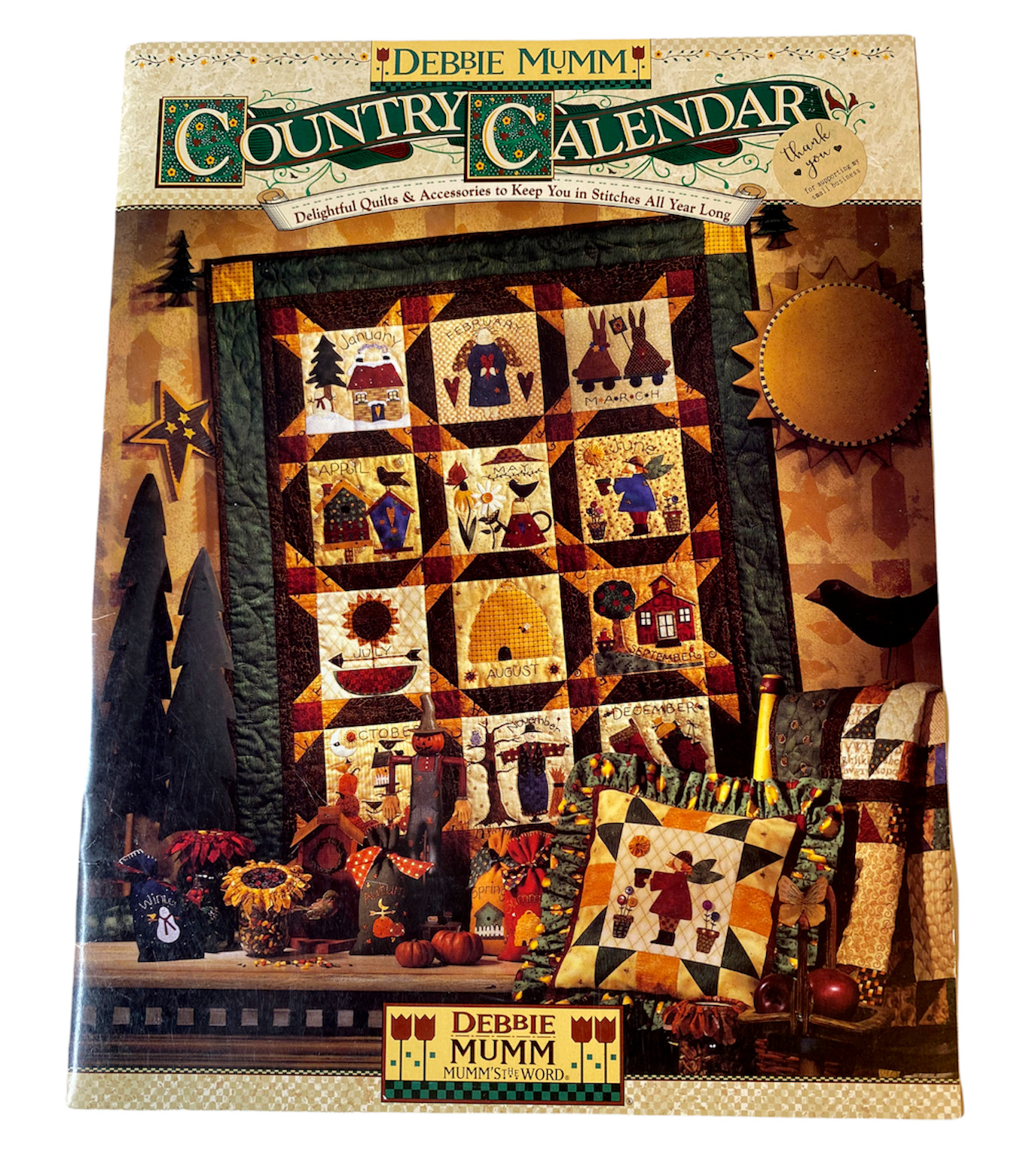 Debbie Mumm Wall Quilt Sewing Pattern Country Calendar