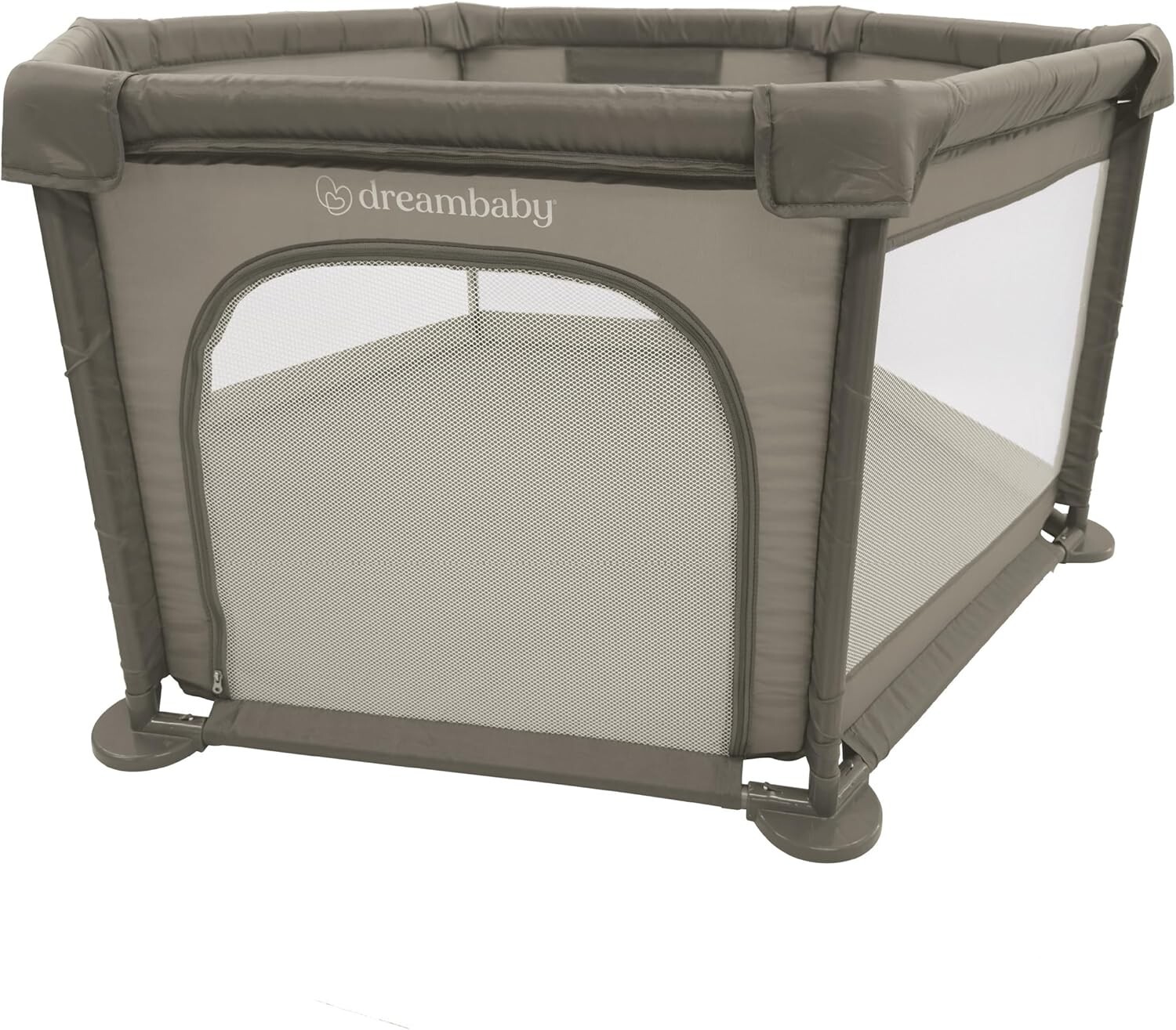 Dreambaby Large Explore Deluxe Fabric Playpen -Taupe. Padded Sides Easy Assemble