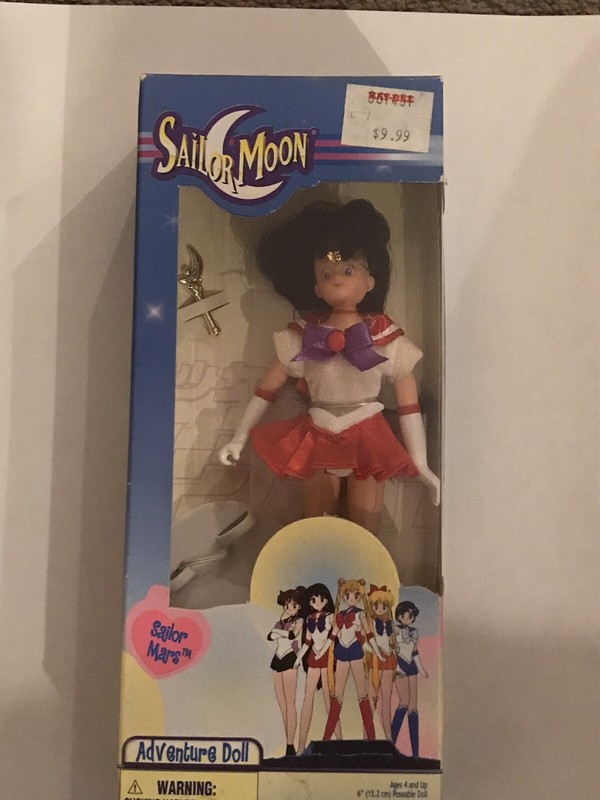 SAILOR MOON ADVENTURE DOLL. SAILOR MARS DOLL. 6" IRWIN TOYS 2000 NEW #740031