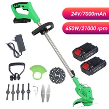 Cordless Electric Weed Lawn Eater Edger Yard Grass String Trimmer Cutter 24V