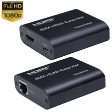 HDMI Extender over Cat5e/6 1080P HDMI Ethernet Network cable Extender to 60M
