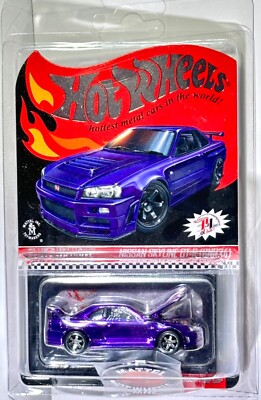 NISSAN SKYLINE GTR (BNR34)   Purple   HOT WHEELS Red Line Club Exclusive C Pics