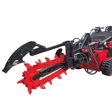 Trencher mini skid steer loader attachments for TYPHON STOMP skidsteer
