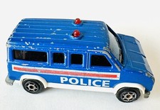 Majorette Sonic Flashers European Style Police Van 3" Diecast Scale Fourgon