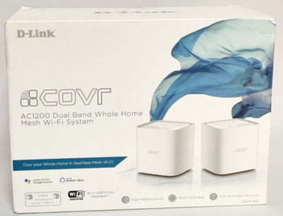 D-LINK COVR AC1200 (2er-Set) Dualband Whole Home Mesh Wi-Fi System  Neu