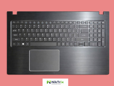 EAZAA006010 Acer Aspire E5-575 Palmrest W/US Keyboard & Touchpad Black