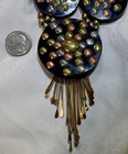 Vintage Style Mixed Metal Brutalist Necklace With Fringe — photo 8