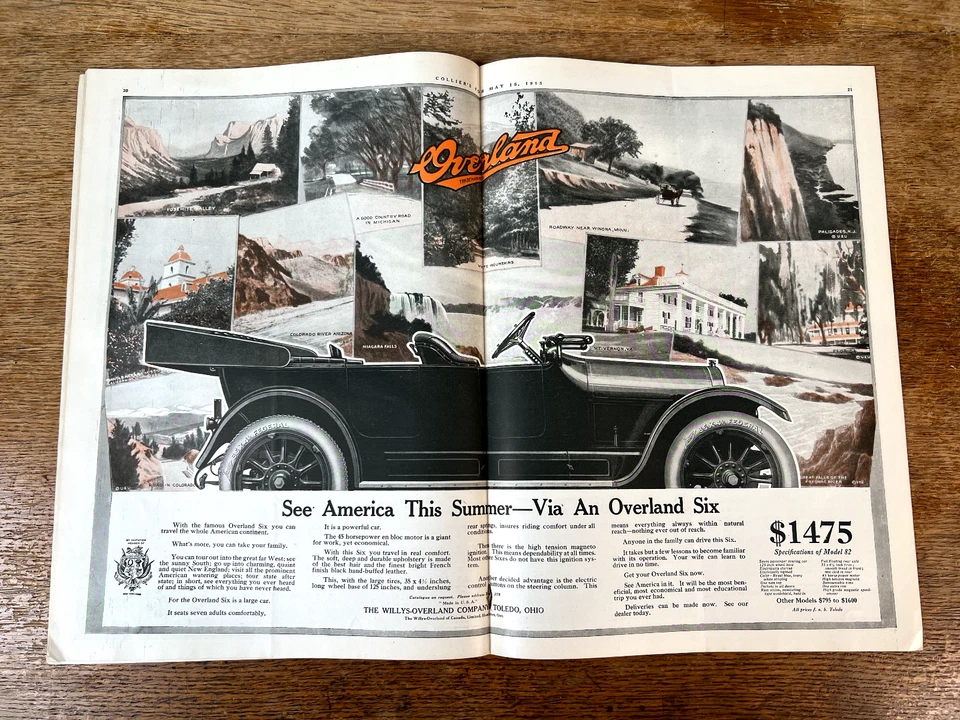 Awesome Collier's Magazine May 15, 1915 Antique World War I Advertising - Image 4 of 4