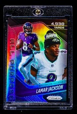 Lamar Jackson RARE REFRACTOR HOLO PRIZM INVESTMENT CARD Baltimore Ravens SSP