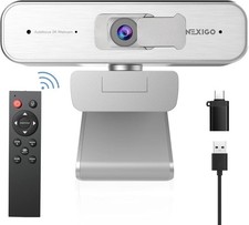 NexiGo N940P 2K Zoomable Webcam 1080P 60FPS Remote Control White Sony Sensor