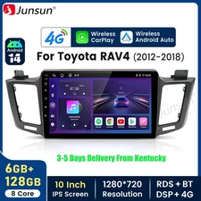 Carplay 6+128G Android14 Car Stereo Radio 8Core For Toyota RAV4 2012-18 GPS Navi