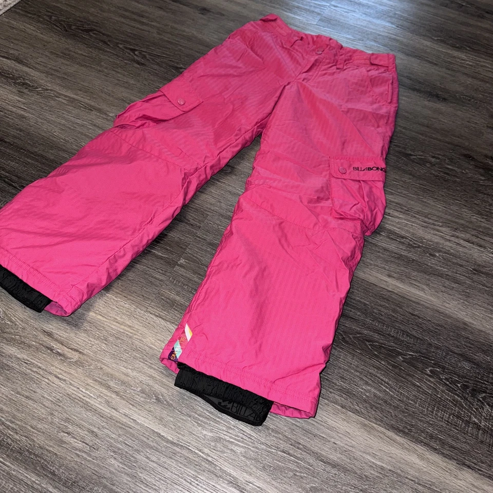 Usado en excelente estado! Pantalones de nieve Billabong rosa lila para niña. Talla 12. Foto 3 de 4