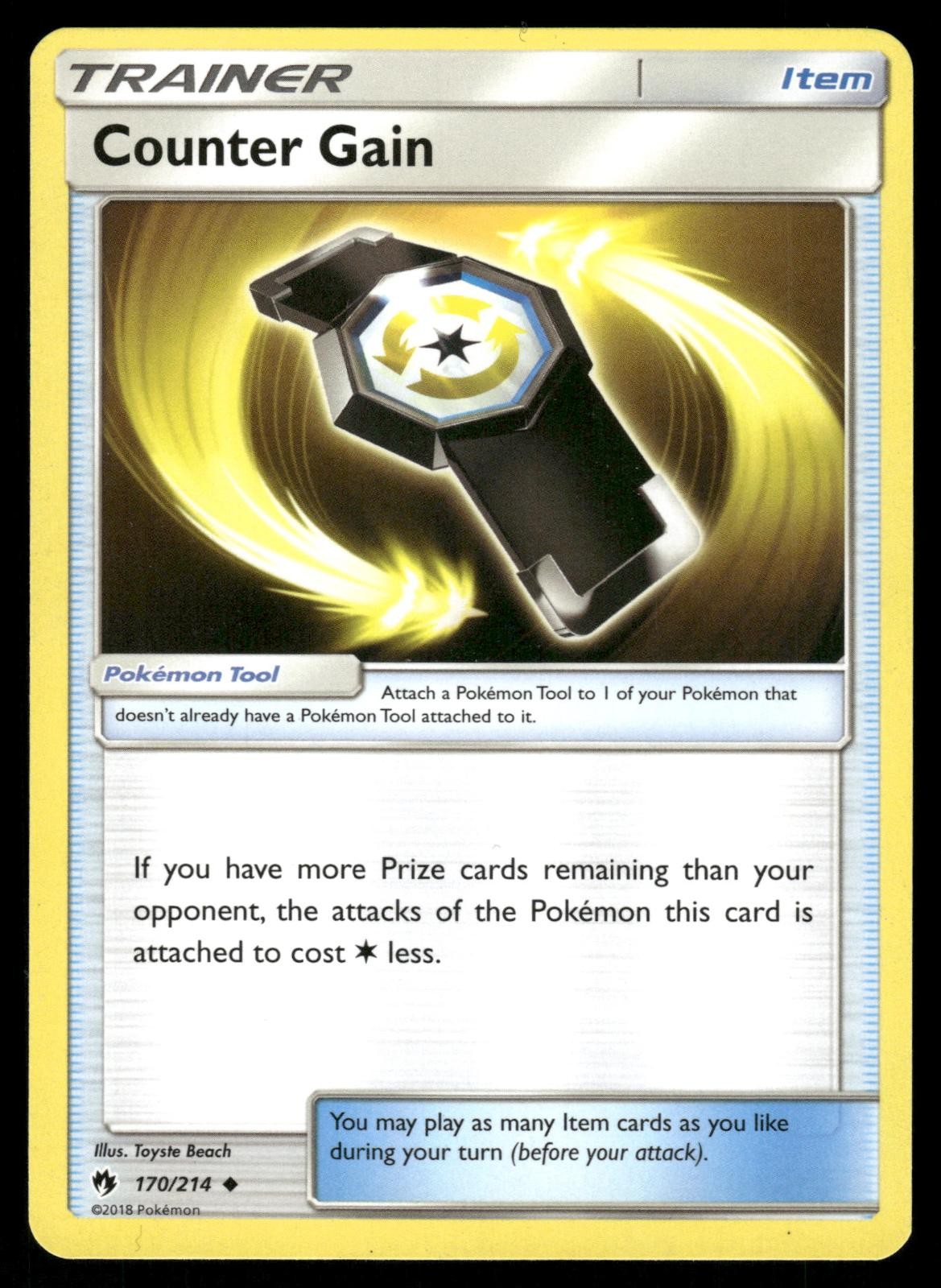 Counter Gain 170/214 Uncommon Lost Thunder Pokemon LP