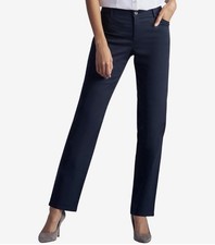 Lee Women's Relaxed Fit All Day Straight Leg Pants Imperial Blue Size 14 Long