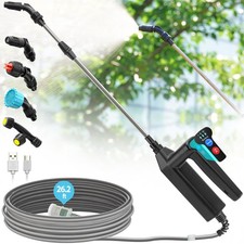 Bacchetta Spruzzatore a Batteria, 32 Pollici Giardino 12 Pollici, Nero 