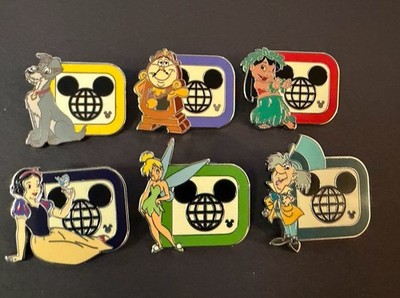 WDW 2025 WAVE B Hidden Mickey COMPLETE Classic D 6 PIN SET w/ CHASER NEW