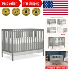 Sustainable Synergy Baby Crib: 5-in-1 Convertible Full-Size Crib for Every Stage
