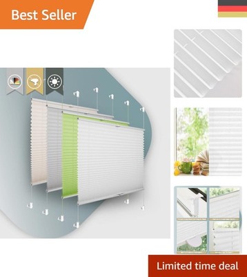 Easyfix Plissee Jalousie 60x200cm - , UV-Schutz, Halbtransparent
