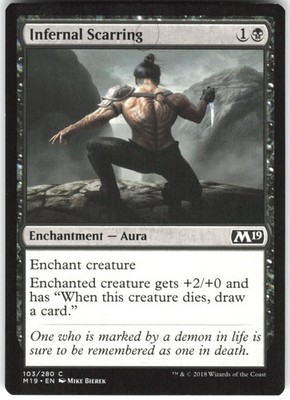 Infernal Scarring 103 Core Set 2019 M19 C MTG Magic The Gathering C MP