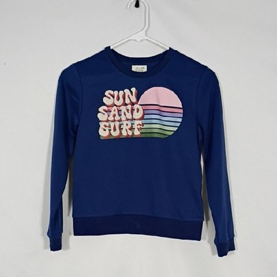 NWT Wild Blossom Sun Sand Surf Sweatshirt Girls Size Large 14