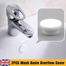2PCS Wash Basin Overflow Cover – Silicone Sink Hole Plug for Kitchen & Bathroom
