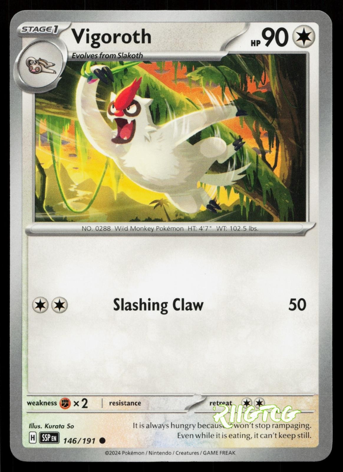 Vigoroth 146/191 Surging Sparks Pokemon NM