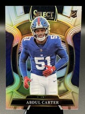 2025 Panini Select - Abdul Carter Concourse Silver Prizm #95 RC