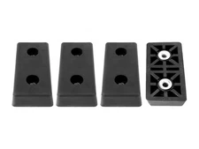 4  EXTRA LARGE RECTANGULAR RECTANGLE RUBBER FEET FURNITURE CHAIRS TABLES US MADE