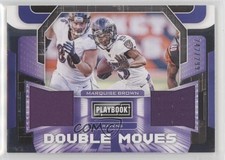 2020 Panini Playbook Double Moves Relics /299 Marquise Brown #DM-MB